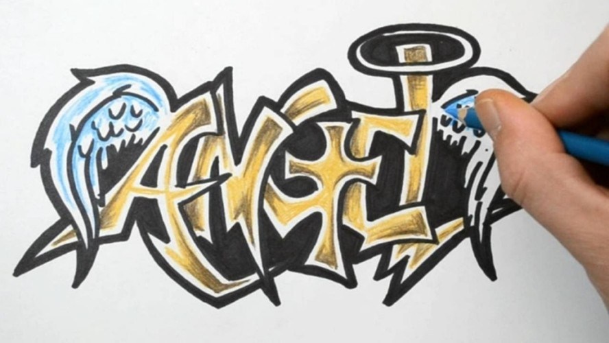 Create Graffiti Names How To Draw Angel In Graffiti 