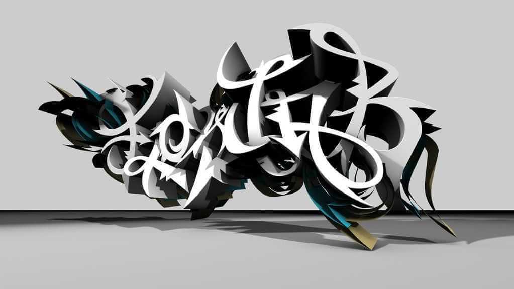 Download Koleksi Gambar Graffiti 3D Nama Huruf dan Tulisan di Kertas - Ponselkeren.com