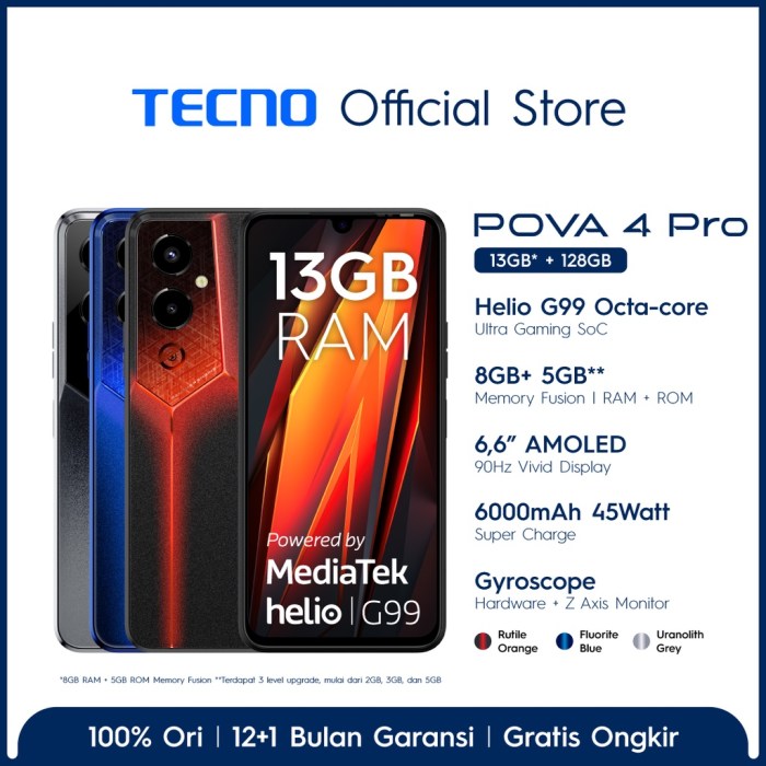 Harga Tecno Pova 4 Pro