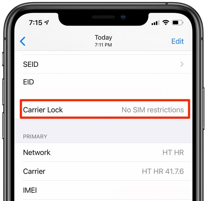 Simlock Iphone